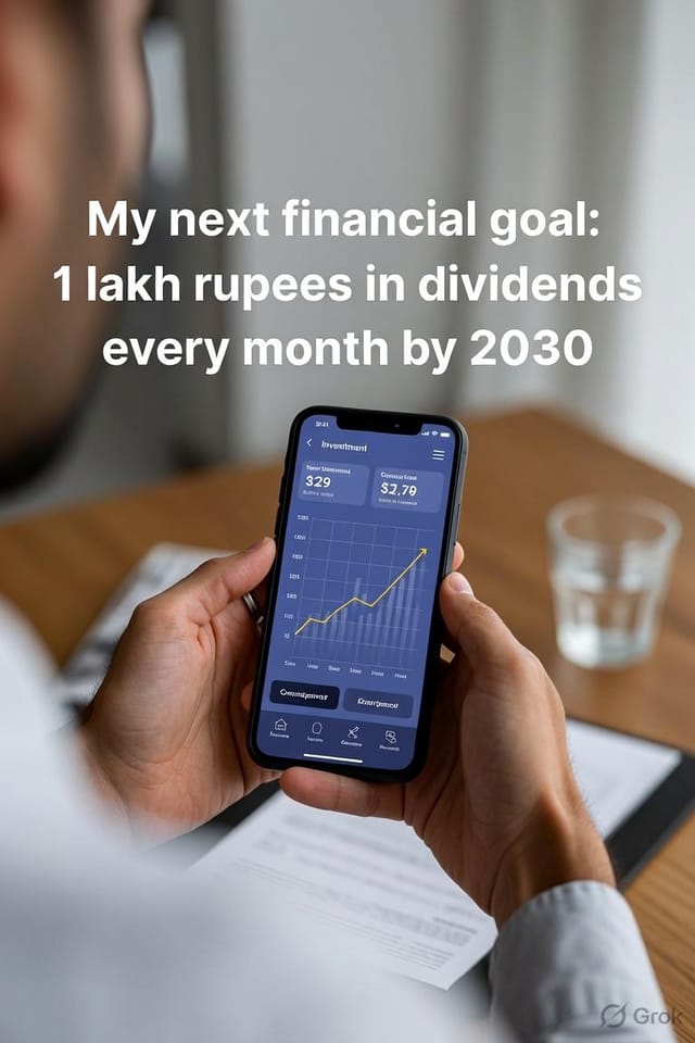 My next financial goal within next 4 years or at least by the end of 2030 is to generate 1…